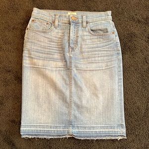 J Crew Denim Skirt